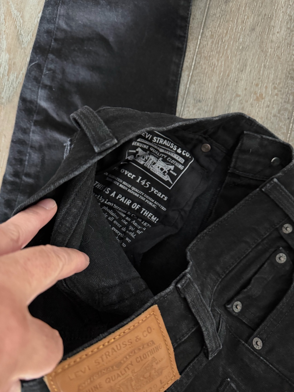 Levi's Black Skinny 510 Jeans - Picture 8 of 9
